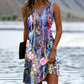 🏖️Summer Specials🌴Women's Sleeveless V-Neck Printed Dresses