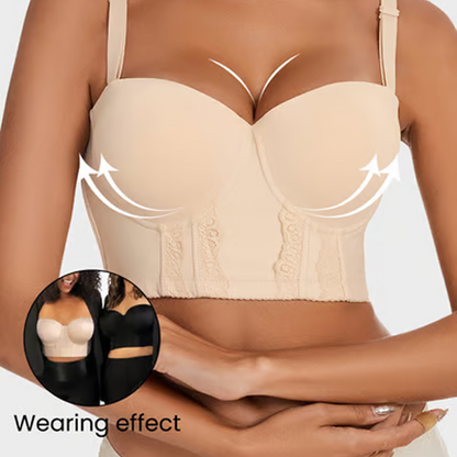 ⏰Limited Time Sale-50% OFF🔥Women’s Low Back Strapless Bra With Detachable Shoulder Strap