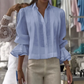 ☀️Summer Hot Sale 50% OFF🌼Graceful Ruffle Sleeve Shirt With Pleats