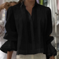 ☀️Summer Hot Sale 50% OFF🌼Graceful Ruffle Sleeve Shirt With Pleats