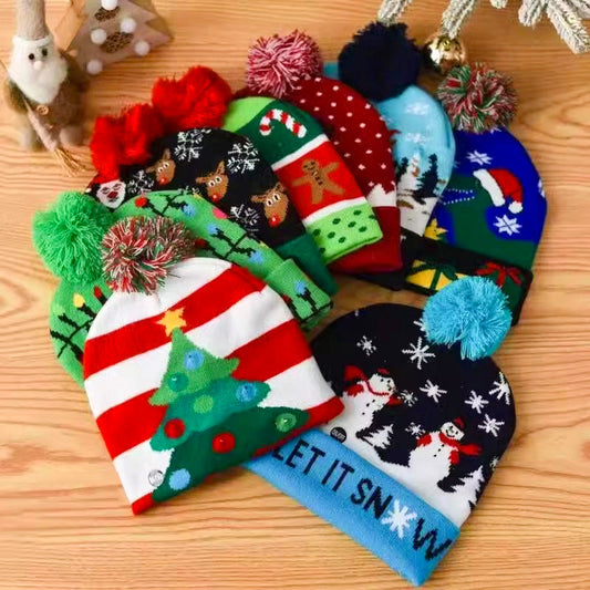 🎁2025 Early Christmas Sale🎄LED Knitted Christmas Hat